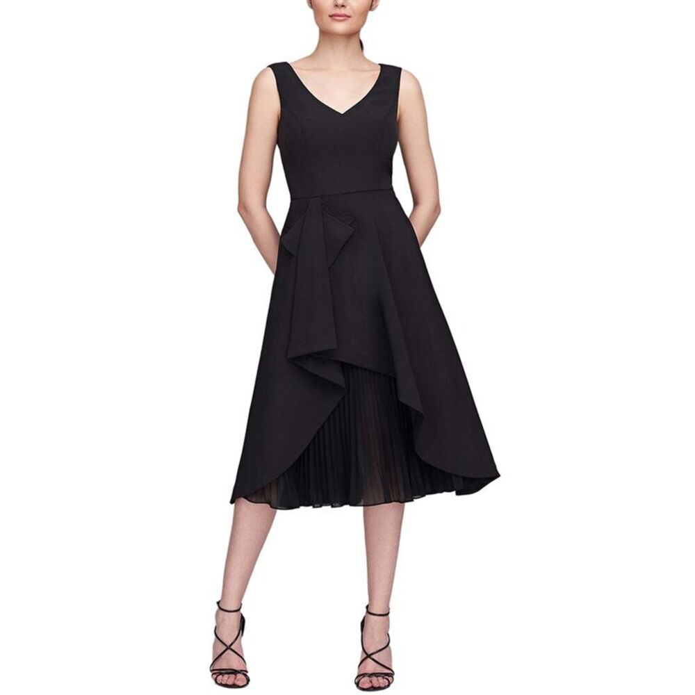 Kay Unger Womens  Begonia Midi Dress